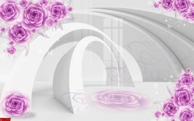 Tải file File tranh hoa trang sức in tường 3d TS5837 (gốc) chủ đề tâm linh