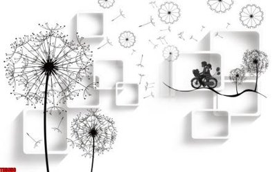 File gốc File tranh hoa trang sức in tường 3d TS5850 (PSD/TIFF) độ phân giải cao