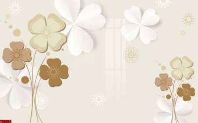 File ảnh File tranh hoa trang sức in tường 3d TS5854 (gốc) in Hiflex