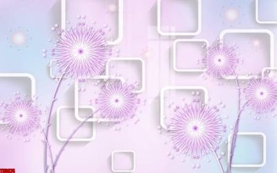 Chi tiết file gốc File tranh hoa trang sức in tường 3d TS5874 (cho in tráng gương)