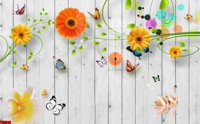 File tranh File tranh hoa trang sức in tường 3d TS5910 (gốc) in backlit film