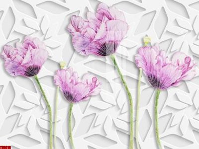 File gốc File tranh hoa trang sức in tường 3d TS5915 (chuẩn CMYK) cho nhà in