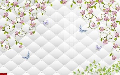 File gốc File tranh hoa trang sức in tường 3d TS5935 (AI/EPS) cho in ấn