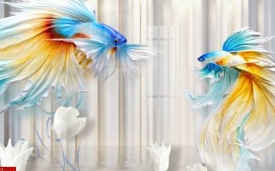 File in trần File tranh hoa trang sức in tường 3d TS5966 (file gốc) xuyên sáng