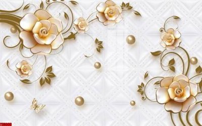 Download file File tranh hoa trang sức in tường 3d TS5968 (gốc) in mica cao cấp