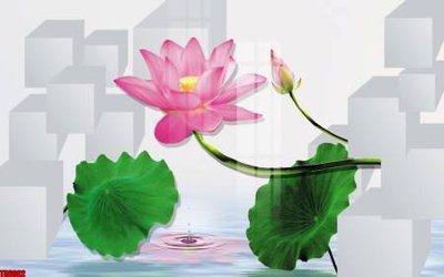 File tranh File tranh hoa trang sức in tường 3d TS6002 (bản gốc) in canvas