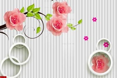 File gốc File tranh hoa trang sức in tường 3d TS6018 (in 3D) nghệ thuật