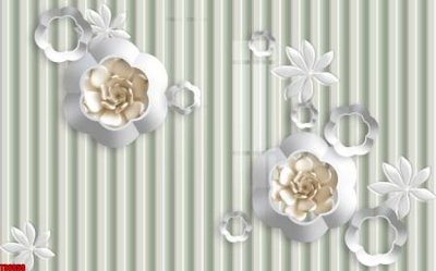 File gốc File tranh hoa trang sức in tường 3d TS6050 (phong cách) tối giản