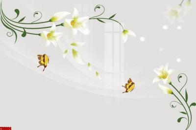 File gốc File tranh hoa trang sức in tường 3d TS6094 (phong cách) cổ điển