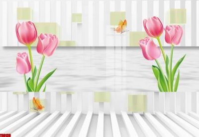 File gốc in ấn File tranh hoa trang sức in tường 3d TS6120 (sẵn sàng tải về)