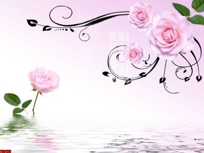 File in trần File tranh hoa trang sức in tường 3d TS6125 (bản gốc) 5D