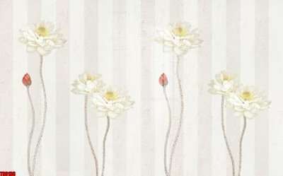 Ảnh gốc File tranh hoa trang sức in tường 3d TS6138 (nét căng) in mica