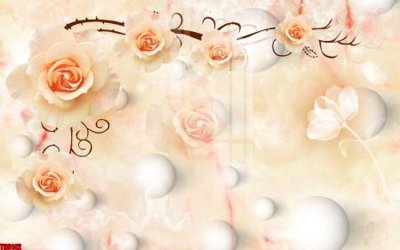 Tải file File tranh hoa trang sức in tường 3d TS6142 (PSD) cho in ấn quảng cáo