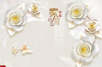 Tải file File tranh hoa trang sức in tường 3d TS6186 (gốc) làm file in ấn