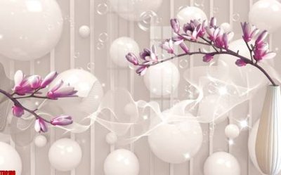 File gốc in ấn File tranh hoa trang sức in tường 3d TS6198 chất lượng vượt trội