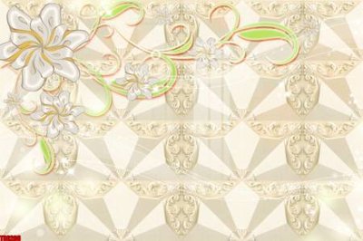 File ảnh gốc File tranh hoa trang sức in tường 3d TS6206 không vỡ nét