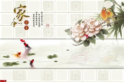 File gốc File tranh hoa trang sức in tường 3d TS6217 (in tráng gương) sang trọng