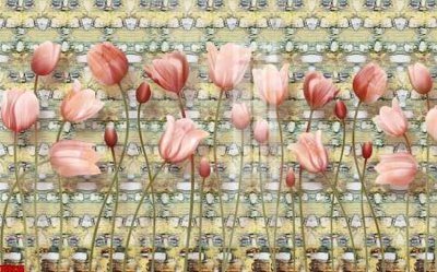 File gốc File tranh hoa trang sức in tường 3d TS6224 (trang trí) cho phòng khách