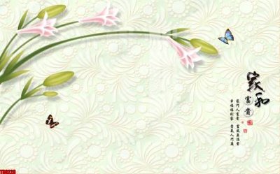 File gốc File tranh hoa trang sức in tường 3d TS6228 (trang trí) phòng ngủ