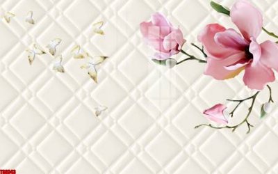 Download file gốc File tranh hoa trang sức in tường 3d TS6343 (in lụa) cao cấp