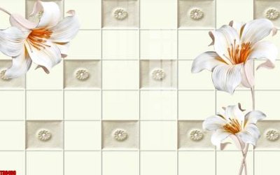 Download file tranh File tranh hoa trang sức in tường 3d TS6408 (file gốc PSD)