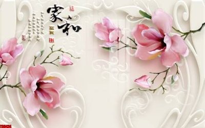 Tải file File tranh hoa trang sức in tường 3d TS6424 (gốc) in nhanh