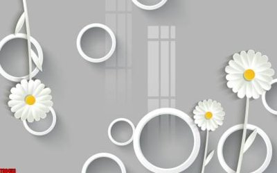 File tranh gốc in trần nhà File tranh hoa trang sức in tường 3d TS6453 3D