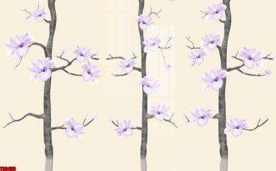 File gốc File tranh hoa trang sức in tường 3d TS6459 (ảnh chi tiết) để in lụa