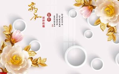 File tranh File tranh hoa trang sức in tường 3d TS6493 (ảnh gốc) chi tiết rõ ràng