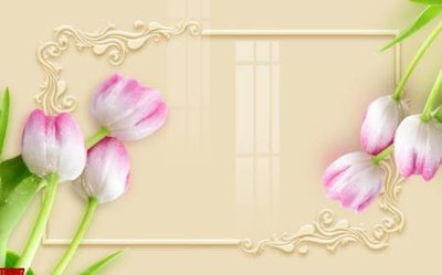 File tranh quảng cáo File tranh hoa trang sức in tường 3d TS6507 (download file gốc)