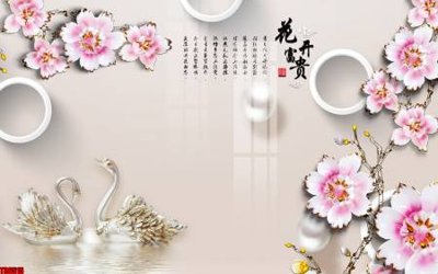 File tranh File tranh hoa trang sức in tường 3d TS6515 (ảnh gốc) cho in ấn kỹ thuật số