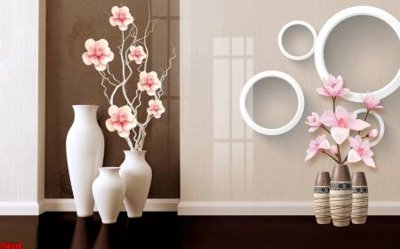 Ảnh gốc file in lụa File tranh hoa trang sức in tường 3d TS6518 chi tiết