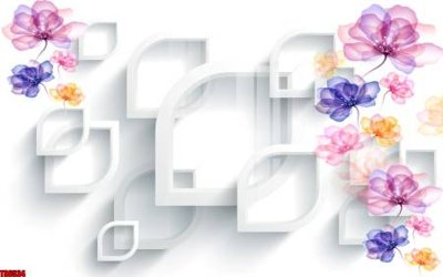 File tranh File tranh hoa trang sức in tường 3d TS6534 (gốc) chủ đề con người