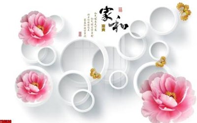 File tranh File tranh hoa trang sức in tường 3d TS6536 (ảnh gốc) in trần 3D