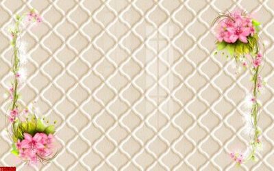 Tải file File tranh hoa trang sức in tường 3d TS6560 (gốc) chủ đề phong thủy