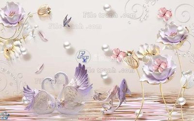 File in lụa File hoa trang sức TS658 (tân cổ điển) File hoa trang sức TS658