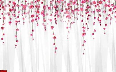 Hình ảnh file gốc in lụa File tranh hoa trang sức in tường 3d TS6606