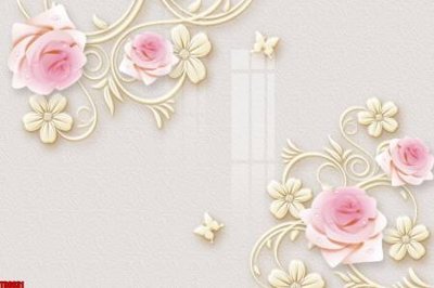 File gốc File tranh hoa trang sức in tường 3d TS6631 (cho in 3D) độc đáo