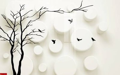 File gốc File tranh hoa trang sức in tường 3d TS6638 (in lụa) tranh mã đáo