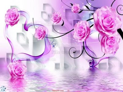 Ảnh gốc File hoa trang sức TS664 (độ nét cao) in mica