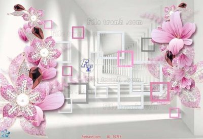 File tranh File hoa trang sức TS715 (gốc) chủ đề thành phố