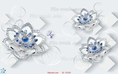 File tranh File hoa trang sức TS720 (gốc) chủ đề trừu tượng