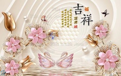 Tải file File hoa trang sức TS742 (ảnh gốc) in gạch men