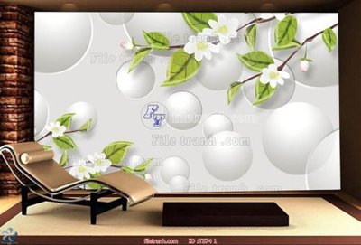 File tranh File hoa trang sức TS74 (gốc) in trên kính