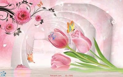 File gốc File hoa trang sức TS92 (in lụa) tranh thuận buồm