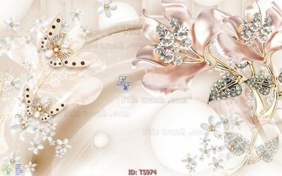 File tranh File hoa trang sức TS974 (ảnh gốc) độ nét vượt trội