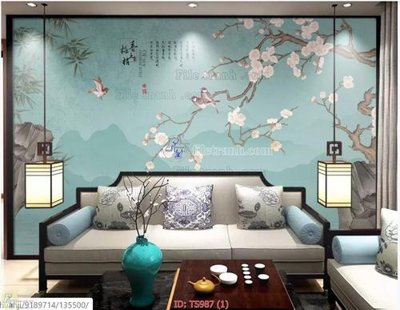 File tranh File hoa trang sức TS987 (bản gốc) treo phòng ăn