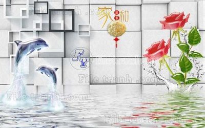 File in trần File tranh gốc tranh tường hoa thủy mặc trung quốc TTQ115 (bản gốc) 5D