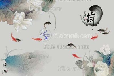 Mua file gốc File tranh gốc tranh tường hoa thủy mặc trung quốc TTQ138 (chất lượng) tại Filetranh.com