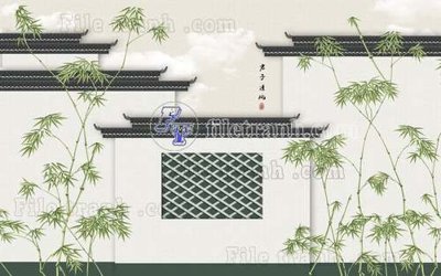 Download file gốc File tranh gốc tranh tường hoa thủy mặc trung quốc TTQ168 (in lụa) cao cấp